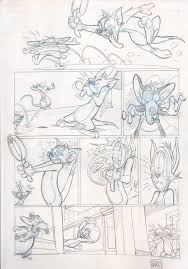 Tom Jerry Page Hypnotist Comic Art By Oscar Martin Tom And Jerry Cartoon Cartoon Drawings Animation Sketches
