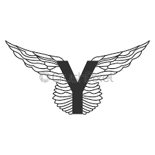 Sadesain network download free premium svg cut files. Elegant Dynamic Letter Y With Wings Linear Design Can Be Stock Vector Crushpixel