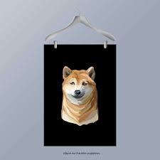Shiba inu, a decentralized deflationary evolution to doge. Panel Shiba Inu Auf Schwarz Material Und Grosse Auswahl Belle Paris
