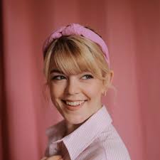 Haarreif Musselin Knoten altrosa bequem