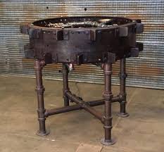 Steampunk Industrial Table Antique Farmall F 20 Tractor Wheel Pub Table Dc119 Vintage Industrial Furniture Industrial Table Industrial Furniture