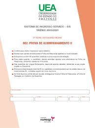 The next sis planned maintenance is july 31, 2021. Uea Sis 2018 2a Etapa Prova Brasil Escravidao