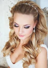 Long, straight locks and a bejeweled headband give this veiled look a retro spin. Long Wedding Hair Down With Headband Novocom Top