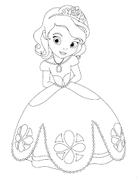 Colour in sofia the first's dress, her hair, the fireplace and the sofa, as well as the animals around her, the squirrel and the bird. Online Coloring Pages Sofia Coloring Princess Sofia Disney Coloring Pages