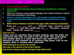  your story must begin with this sentence: Writing Section Paper 2 Question 5 Ppt Download