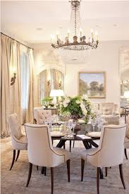 White With White A Touch Of Dark Wood Round Dining Room Table Elegant Dining Room