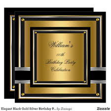 Black And Gold Birthday Party For Men Pin On Happy Birthday Invitations And Party Supplies