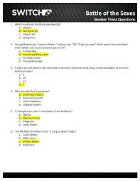 50 super bowl trivia quiz questions answers mcq. Nothing Off Limits Gender Trivia Questions Youthresources