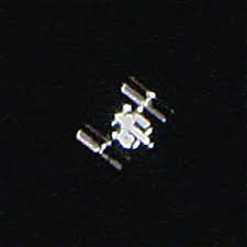 Image result for international space station through telescope