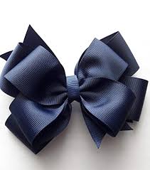 Lurrose blue hair clip set, 12pcs ribbon hair bow clip and 50pcs metal snap hair barrettes classic hair accessories kit for girls 4.6 out of 5 stars 14 £9.19 £ 9. Amazon Com Navy Blue Hair Bow Girls Hair Bows Girls Hair Accessories Navy Classic Hair Bow 5 Inch Hair Bows Handmade