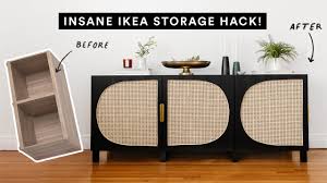 When used as pieces of art or as antique holders,. Diying Viral Pinterest Home Decor Abstract Woven Cane Storage Console Ikea Hack Youtube