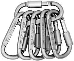 Utmury Mousqueton Porte Cles Mousqueton Clip Escalade Carabiner Aluminium D Anneau Crochet Pour Outdoor Camping Rand Mousqueton Porte Cle Porte Cle Mousqueton