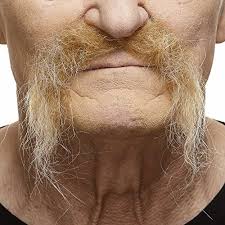 Easily styles into many theatrical characters 100% synthetic fiber for adults shop all facial hair here. Mustaches Self Adhesive Fake Mustache Novelty Realistic Fu Manchu False Facial Hair Costume Accessory For Adults Blond Color Wantitall