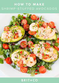 This Stuffed Avocado Recipe Makes The Best Speedy Lunch Recipe Avocado Recipes Healthy Avocado Recipes Easy Lunch Recipes