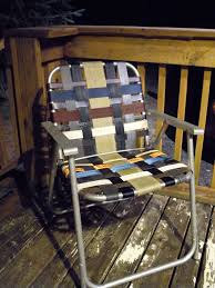 Refurbished Folding Lawn Chair With Repurposed Materials Lawn Chairs Outdoor Chairs Chair Repair