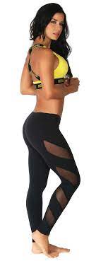 $$$ sports wear, women's clothing, men's clothing. Protokolo Mesh Behaving Black Legging Fitness Fashion Fit Women Women