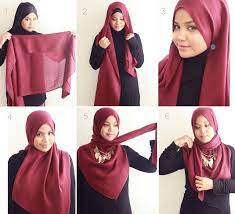 Hampir sama dengan pengaplikasian pashmina lilit. 11 Tutorial Hijab Menutup Dada Sopan Anggun Dan Tetap Bersahaja