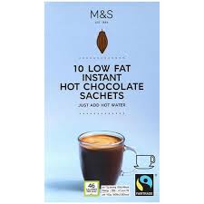 It's delicious, super low calorie, easy to make and is the perfect. M S Fairtrade Low Fat Instant Hot Chocolate Sachets Ocado