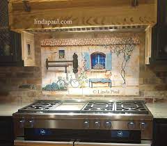 Peel and stick backsplash tile aluminum self adhesive metal wall kitchen sticker. French Country Kitchen Backsplash Tiles Wall Murals
