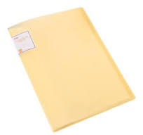 Wweixi Waterproof And Moisture-proof Clear A3 Document Folder Widely Used  A3 Size Presentation Display Book Plastic yellow 1Set