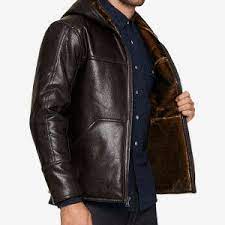 Men S Faux Leather Hooded Jacket In Usa Uk Canada Germany France New York Los Angeles Chicago Houston Philadelphia Phoenix San Antonio San Diego Da Leather Jacket Men Leather Jacket With Hood