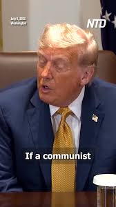 President Donald Trump says his administration is “thinking about” taking  control of Washington to crack down