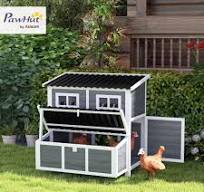 PawHut Large Wooden Chicken Coop With Run – Spacious & Secure Outdoor Hen  House