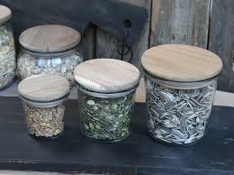 5 out of 5 stars. Chic Antique Vallet Glass Storage Jar With Wooden Lid Clear 250 Ml