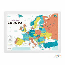 Mapa de croacia para colorear, pintar e imprimir. Mapa Europa Com Alfinetes Para Marcar Viagens