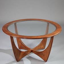 Astro Teak Round Coffee Table By Victor Wilkins Teak Coffee Table Coffee Table Table