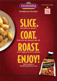 Ad And Pos For Steakhouse Roasters For Mountain King Potatoes Roaster Food Recipes