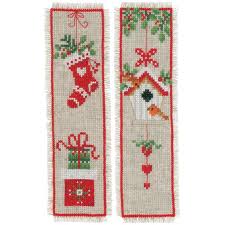 Pinterest christmas counted cross stitch patterns in english. Christmas Bookmarks Cross Stitch Kit Cross Stitch Bookmarks Cross Stitch Beginner Christmas Bookmarks