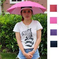 Outdoor Foldable Sun Umbrella Hat Golf Fishing Camping Headwear Cap Head Hat Sun Umbrella Fishing Umbrella Umbrella