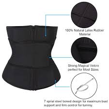 neoprene high compression zipper waist trainer shaper