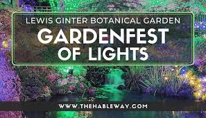 Thousands of lights line garden paths and twinkle in trees under the night sky. Magic In The Air At Lewis Ginter Botanical Garden The Hable Way