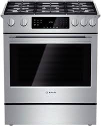 Smoothtop electric wall oven buying guide wall ovens offer less stooping than conventional ranges and allow for two. Bosch Hgi8054uc 30 Inch Slide In Gas Range With Convection Warming Drawer Pyrolytic Self Clean Pizza Setting 4 8 Cu Ft Oven Capacity Extra Large Door Window 5 Sealed Burners 18 000 Btu Center Burner Kitchen