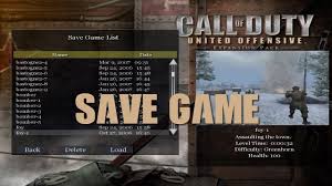 Call Of Duty United Offensive Save Game Download Youtube