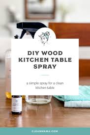 Your one stop destination for all things cleaning and tidying. Diy Wood Kitchen Table Spray Clean Mama