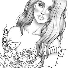 The sneak peek for the next gift of the day tomorrow. Fantasy Girl Coloring Pages Colouring Page B105 Receipts