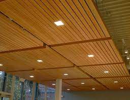 Ceiling panels of wood give a room a warm, natural look. True Wood Ceiling Panels Usg Boral
