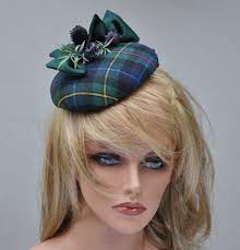 Scottish Plaid Fascinator Hat Ladies Tartan Hat Women S Scottish Hat Tartan Percher Plaid Fascinator Stylish Hats Fascinator Hat Winter Hats For Women