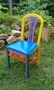 Sold Sample Of Custom Work Kitchen Table Custom Hand Painted Furniture Made To Order Painting Old Chairs Colorful Furniture Funky Painted Furniture