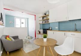Amenager Un Studio En Longueur Amenagement Studio Cuisine Ouverte Sur Salon Interieur D Appartement
