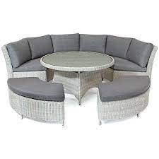 Kettler Palma 8 Seater Round Garden Dining Table And Chairs Set Rattan Round Outdoor Dining Table Dining Table Chairs Sofa Set