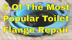 The toilet flange is a round disc, usually made from plastic, that also includes a sleeve that connects your toilet to the sewer line. 6 Of The Most Popular Toilet Flange Repair Youtube