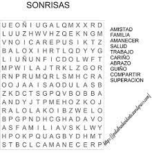 Sopa De Letras Sonrisas Sopa De Letras Dificil Sopas De Letras Para Imprimir Gratis Sopa De Letras