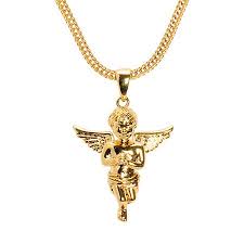 The Gold Gods Micro Angel Gold Necklace Zumiez Gold Necklace Gold Necklace