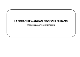 Laporan laba rugi menyajikan rincian informasi tentang. Laporan Kewangan Pibg Smk Subang Berakhir Pada 31 Disember 2018 Flip Ebook Pages 1 17 Anyflip Anyflip