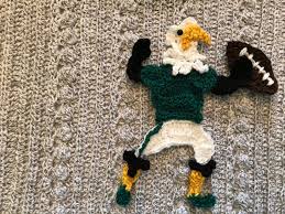 Z to a newest price: Philadelphia Eagles Crochet Baby Blanket Original Design Any School Team Mascot Available Your Colors 2 Sizes Baby Shower Gift Custom