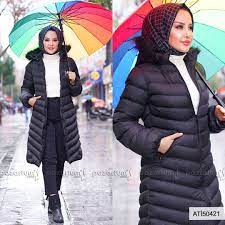 Kol Ucu Lastikli Model Olan Siyah Renkli Sisme Mont Yeni Sezon Modelleri Arasinda Yer Almaktadir Boydan Fermuarli Model Olan Sisme Mont K Moda Triko Kapusonlu